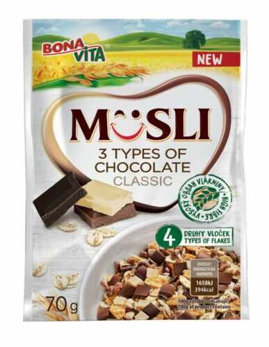 BonaVita Müsli sypané trio čokoláda 70 g