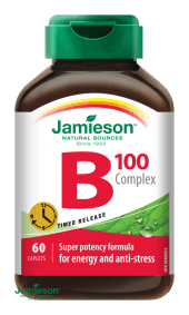 Jamieson B-komplex 100 mg s postupným uvolňováním 60 tablet