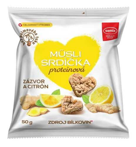 Semix Müsli Proteinová srdíčka se zázvorem a citrónem 50 g