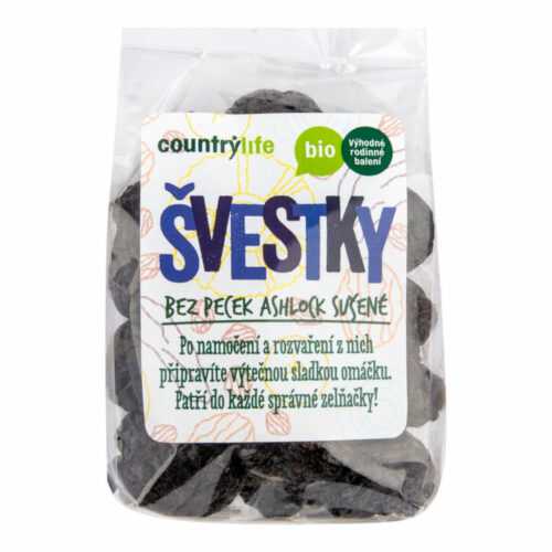 Švestky sušené bez pecek Ashlock 250 g BIO   COUNTRY LIFE Country Life