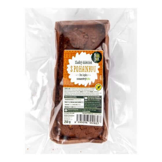 Country Life Sladký chlebíček s pohankou bez lepku 250 g - Duplikovaný