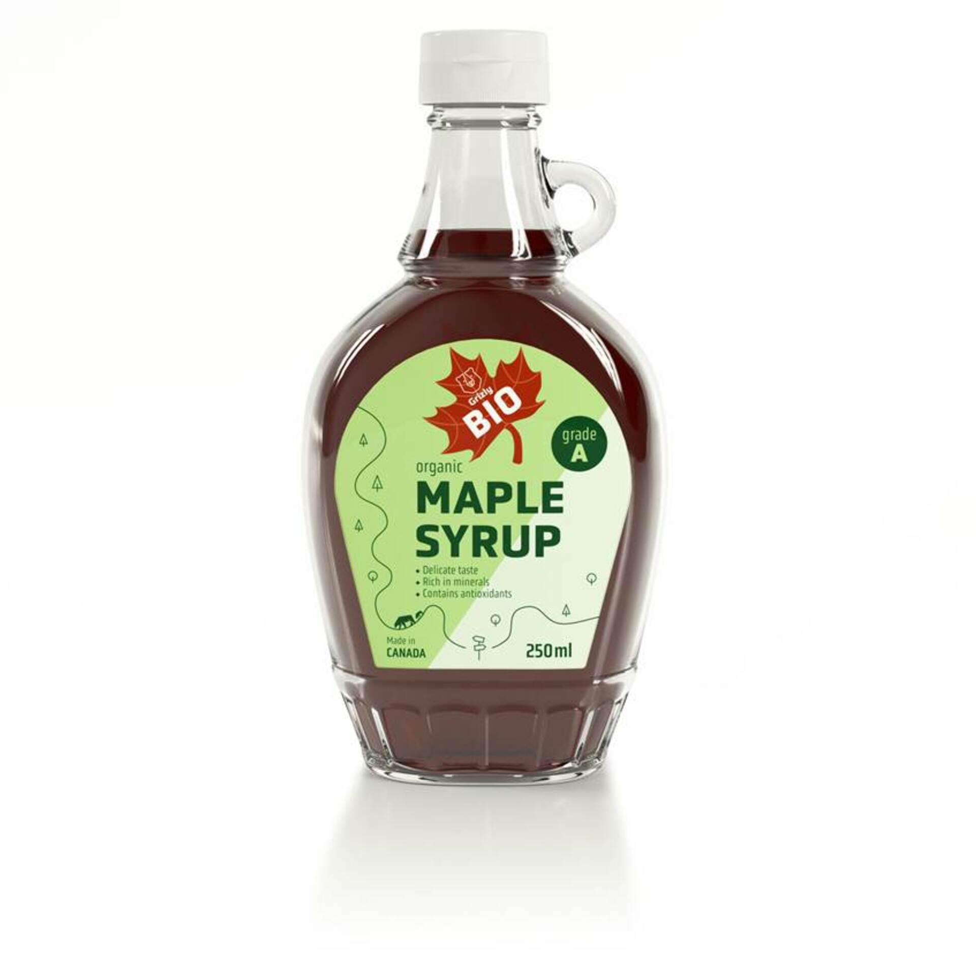 GRIZLY Javorový sirup  BIO 250 ml