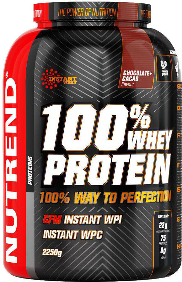 Nutrend 100% Whey Protein 2250 g - čokoláda/kakao