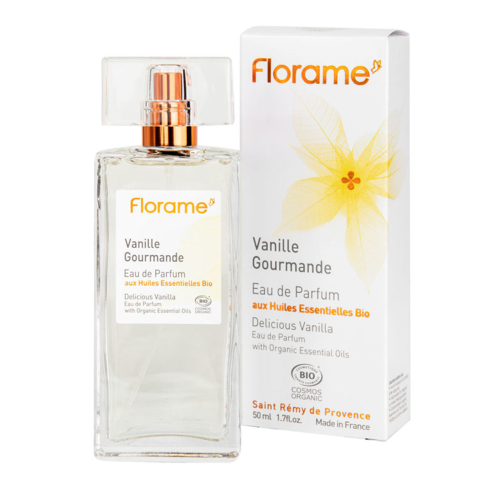 Parfémová voda přírodní VANILLE GOURMANDE — lahodná vanilka 50 ml BIO   FLORAME Florame