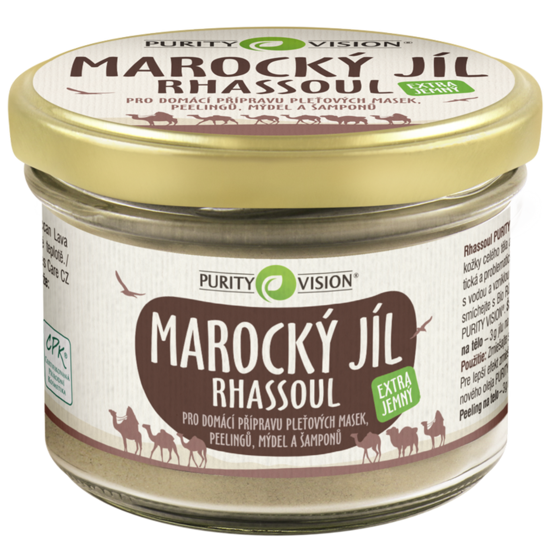 Purity Vision Marocký jíl Rhassoul extra jemný 200 g