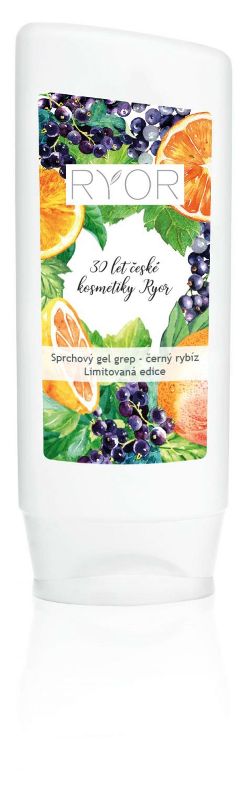 RYOR Jemný sprchový gel grep - černý rybíz 200 ml