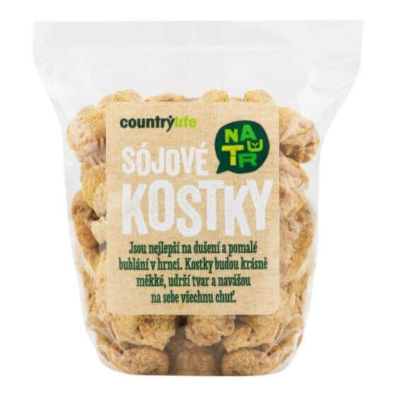 Country Life Sójové kostky 100 g - expirace