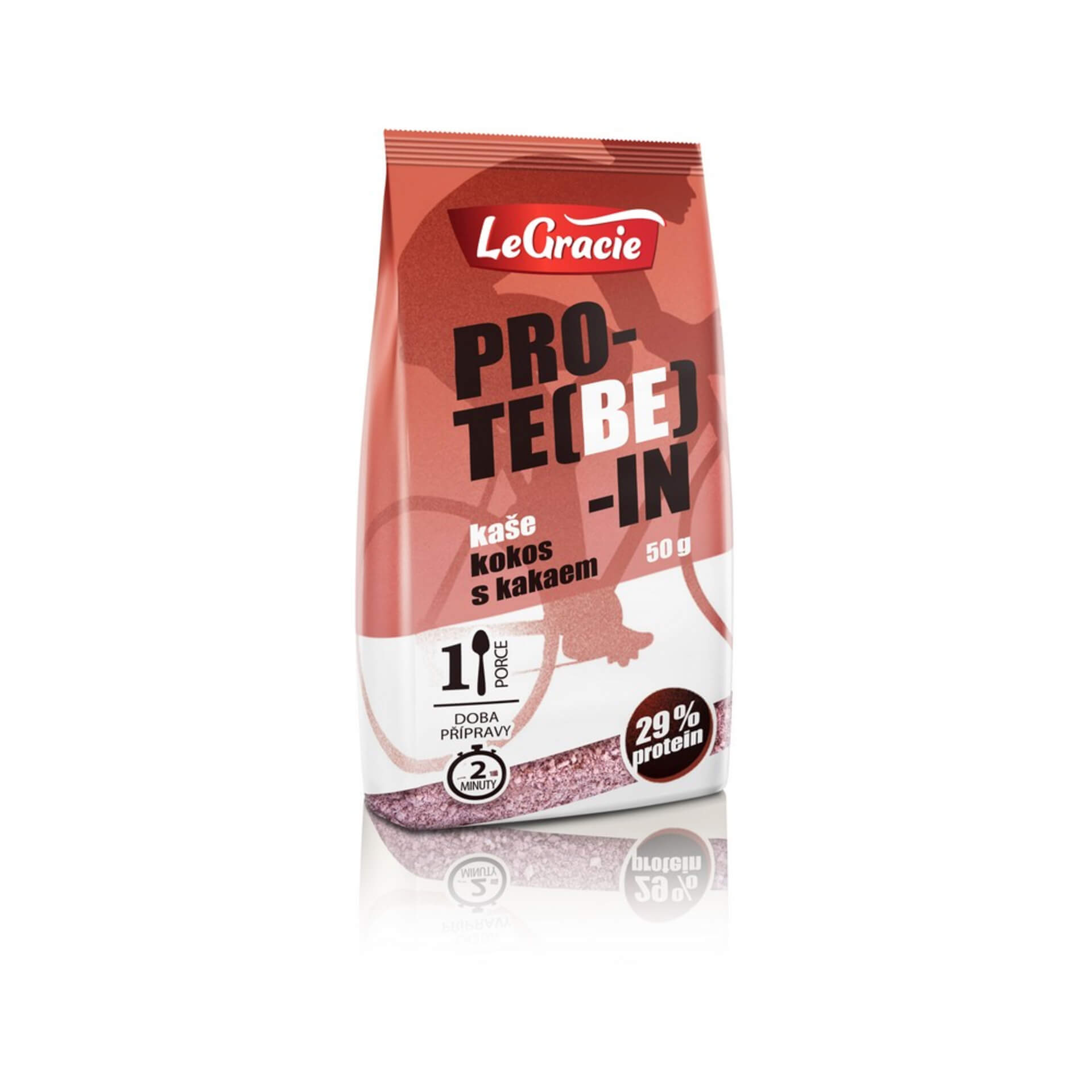 LeGracie PRO-TE(BE)-IN Kaše kokos s kakaem 50 g - expirace