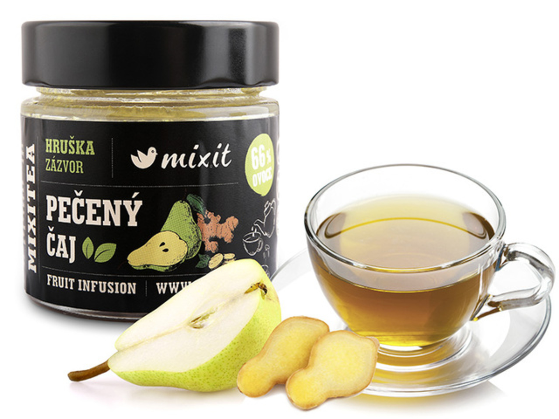 Mixit Mixitea pečený čaj - hruška a zázvor 195 g