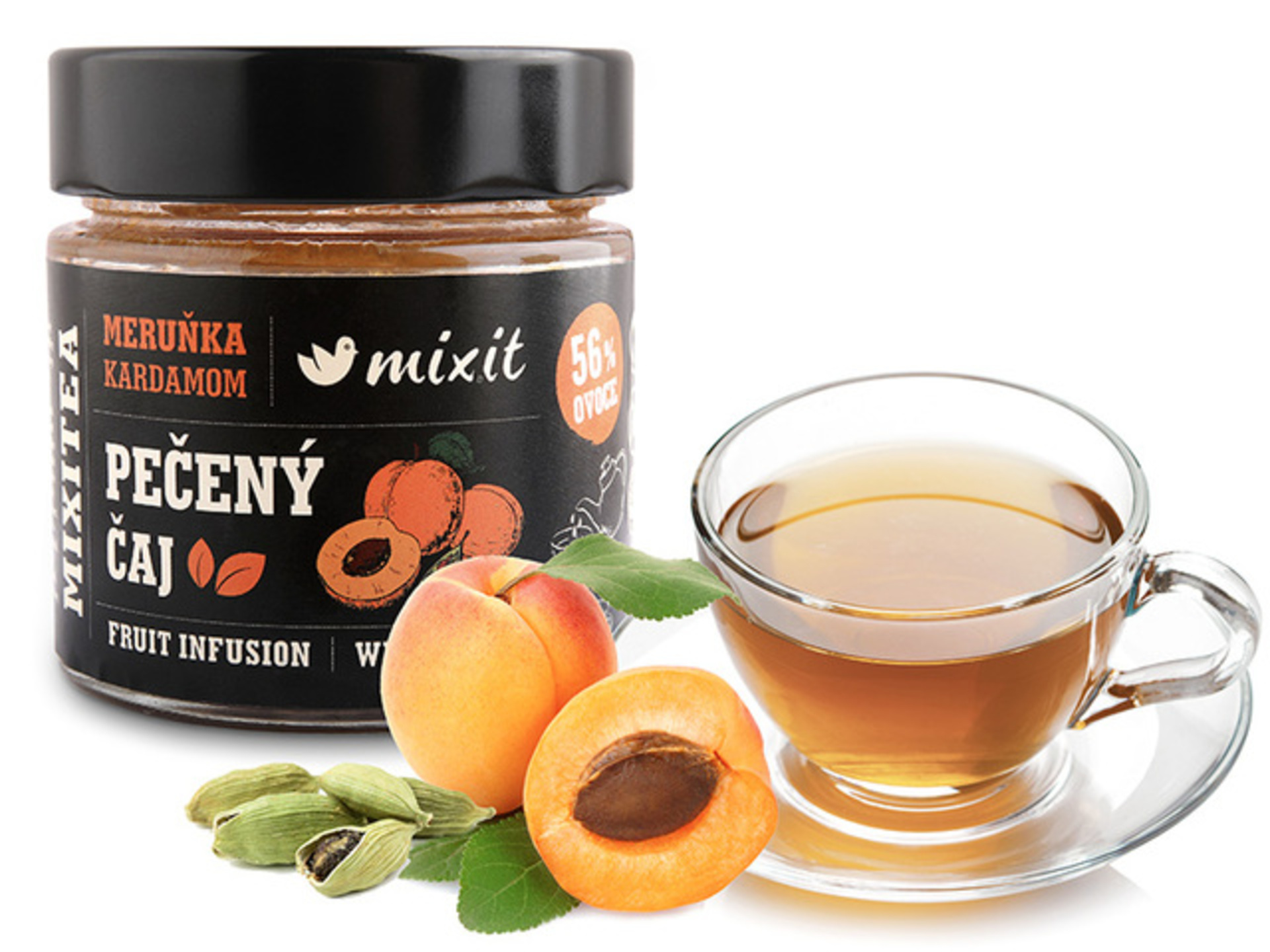 Mixit Mixitea pečený čaj - meruňka a kardamom 195 g