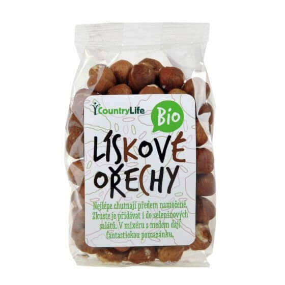 Country Life Lískové ořechy BIO 100 g - expirace