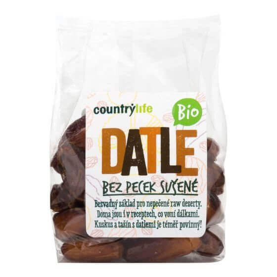 Countrylife Datle sušené bez pecek BIO 250 g - expirace