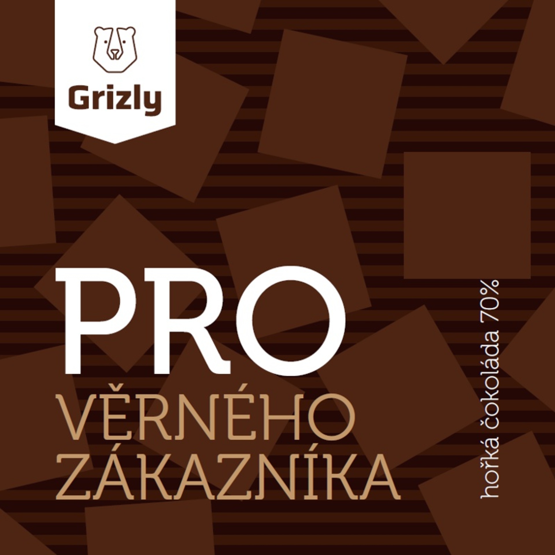 GRIZLY Hořká čokoláda Pro věrného zákazníka 100 g - expirace