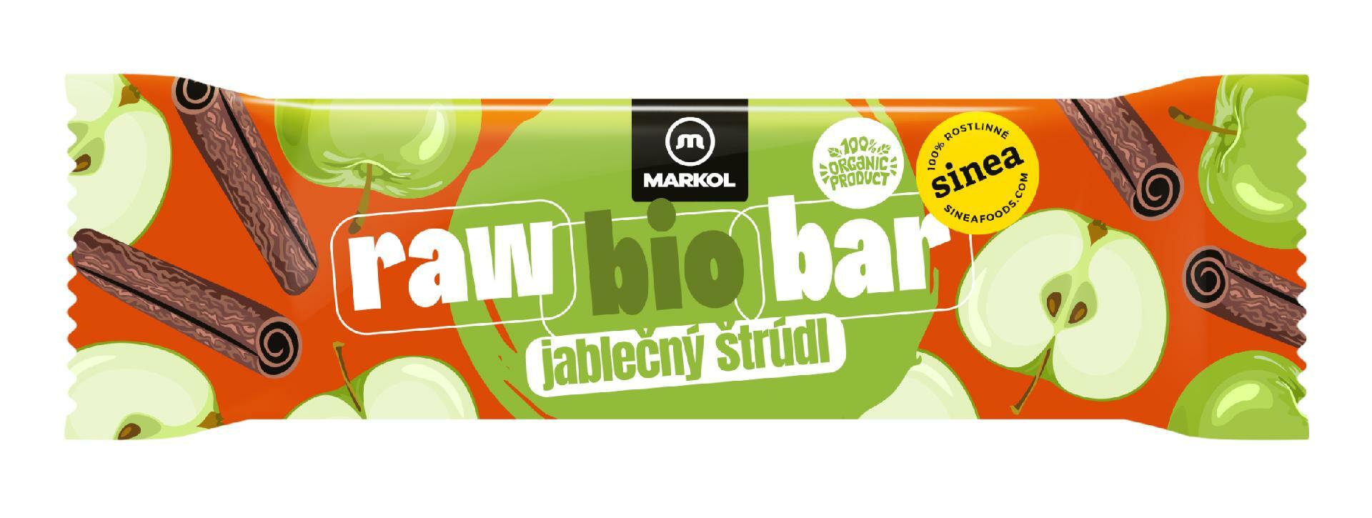 Markol Tyčinka Jablečný štrůdl RAW BIO 40 g - expirace