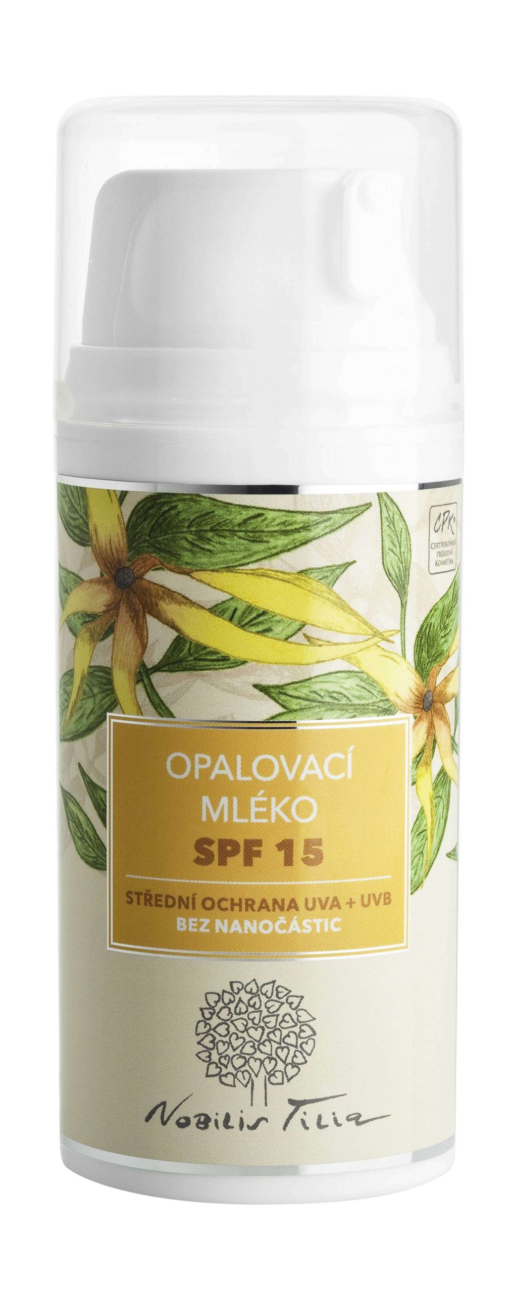 Nobilis Tilia Opalovací mléko SPF 15 100 ml -expirace