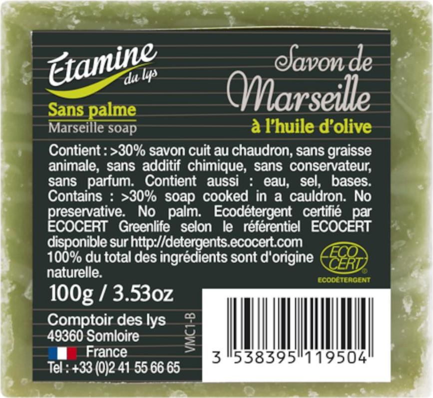 Etamine du Lys Marseillské mýdlo olivové 100 g