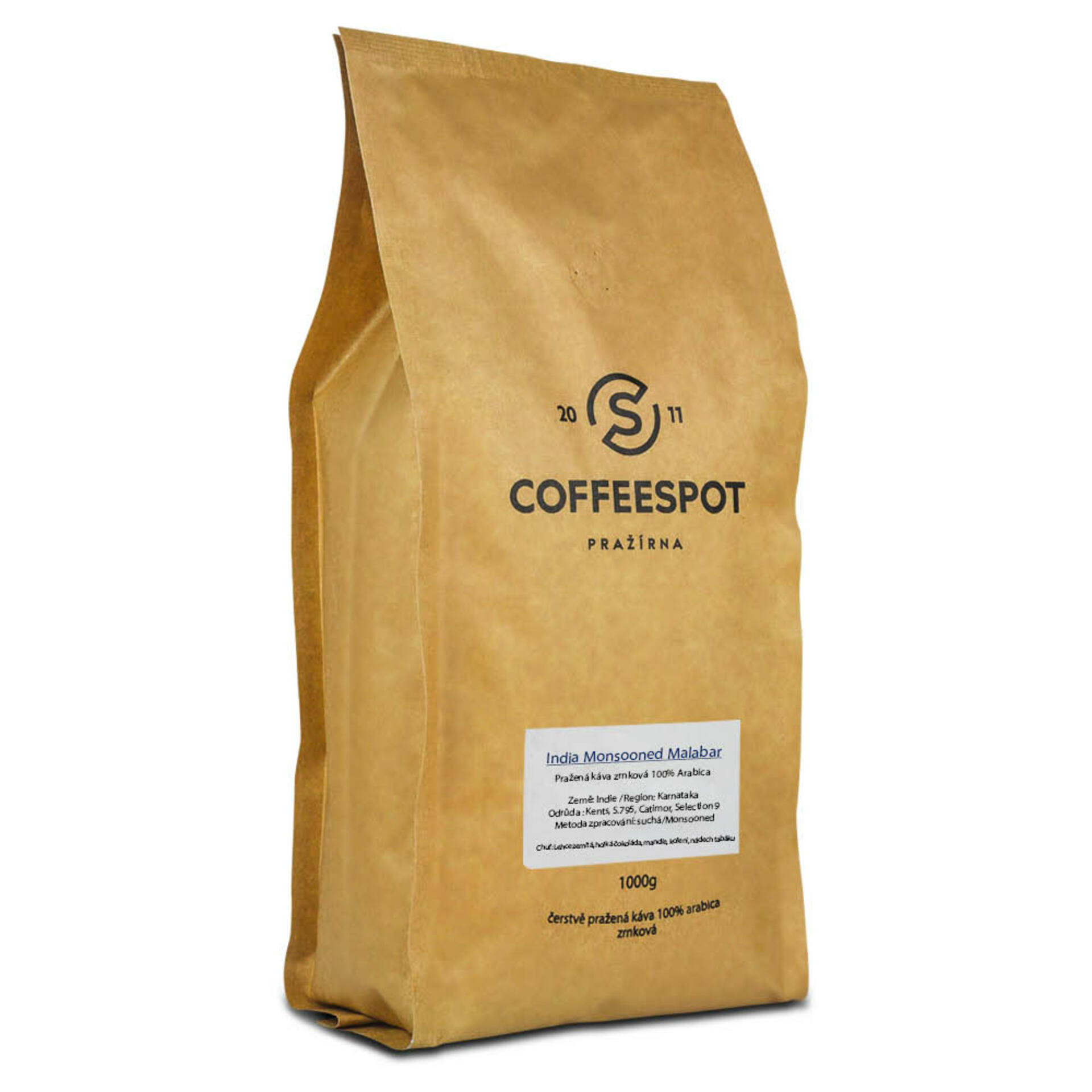 Coffeespot India Monsooned Malabar 1000 g - expirace