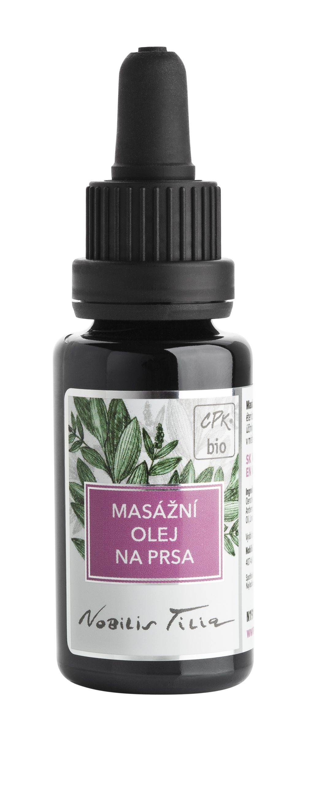 Nobilis Tilia Masážní olej na prsa 20 ml - expirace