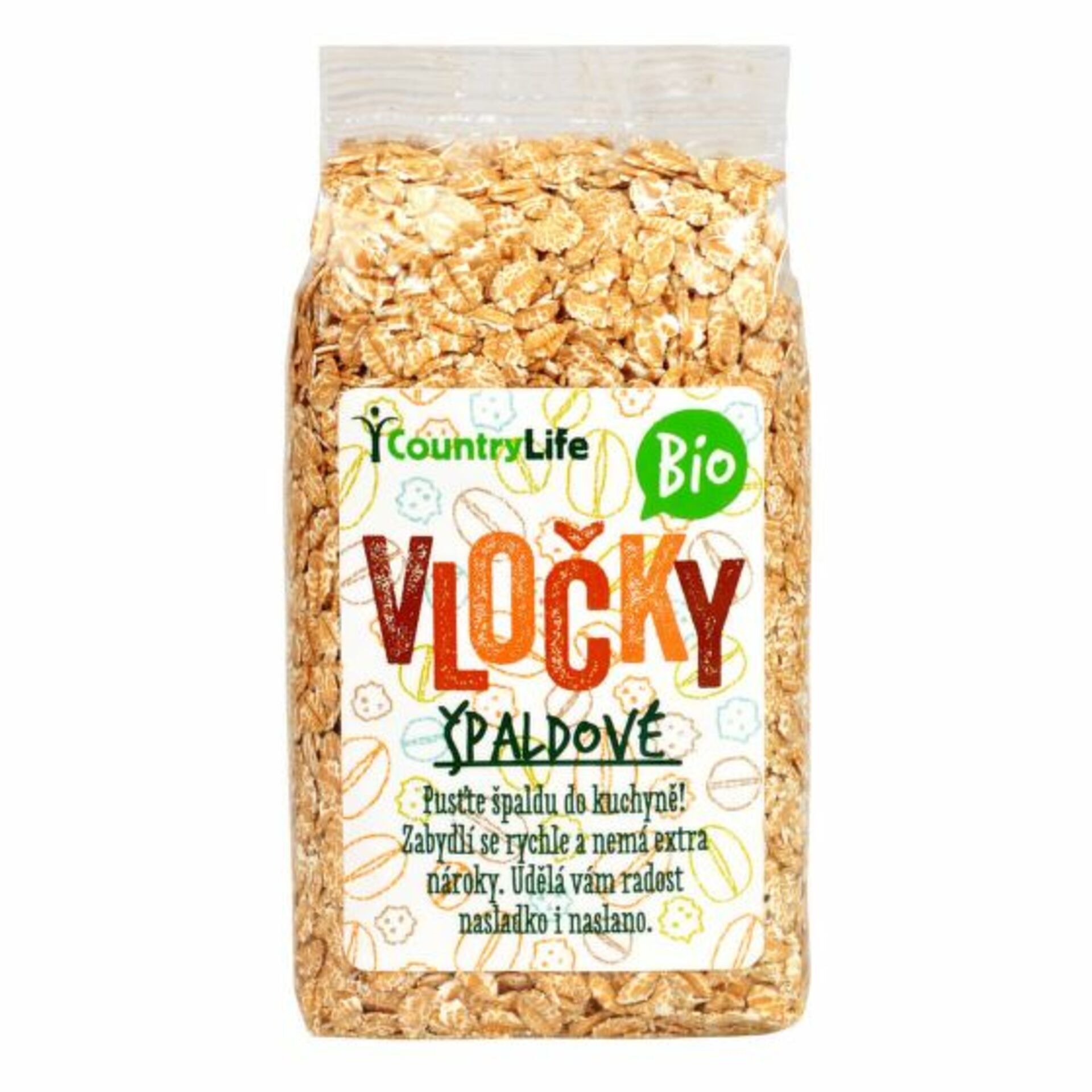 Country Life Vločky špaldové BIO 250 g - expirace