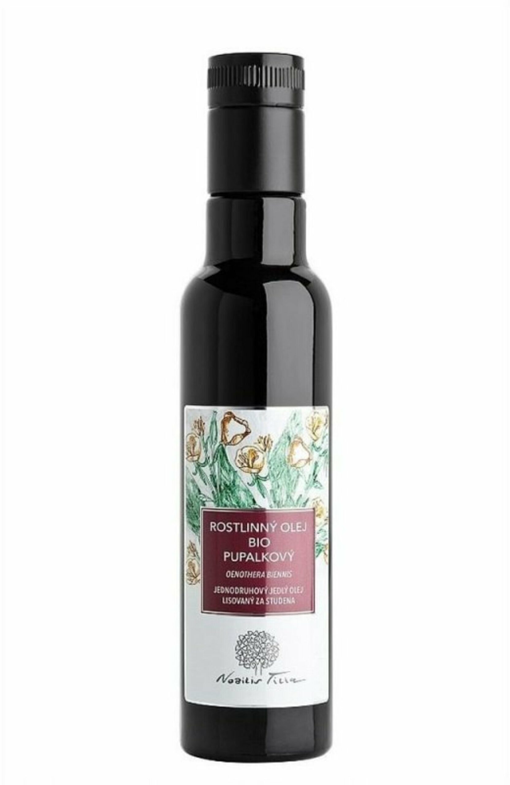 Nobilis Tilia Pupalkový olej BIO 250 ml fialové sklo expirace