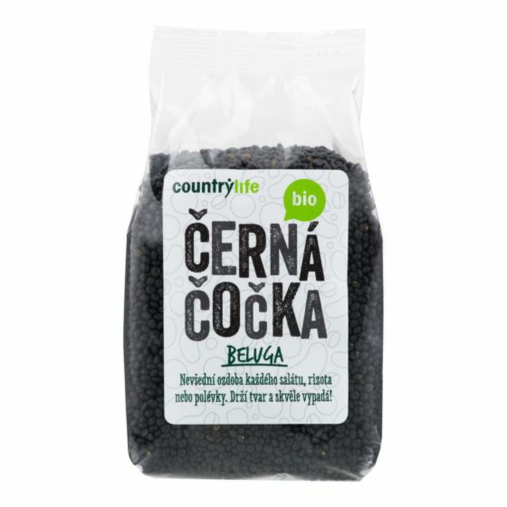 Country Life Čočka černá beluga BIO 500 g expirace