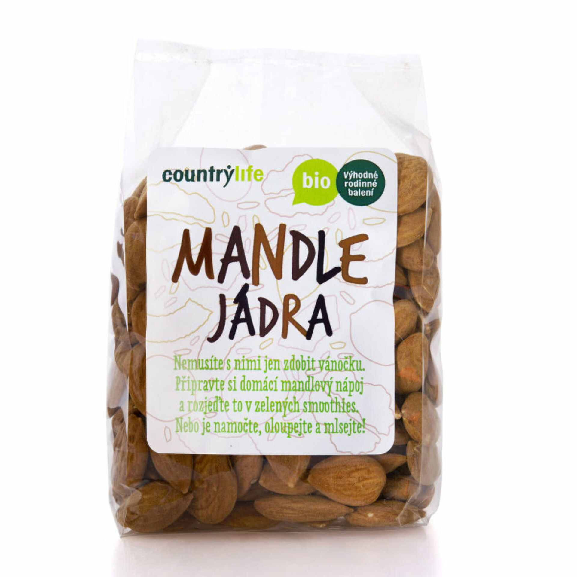 Country Life Mandle 250 g BIO expirace