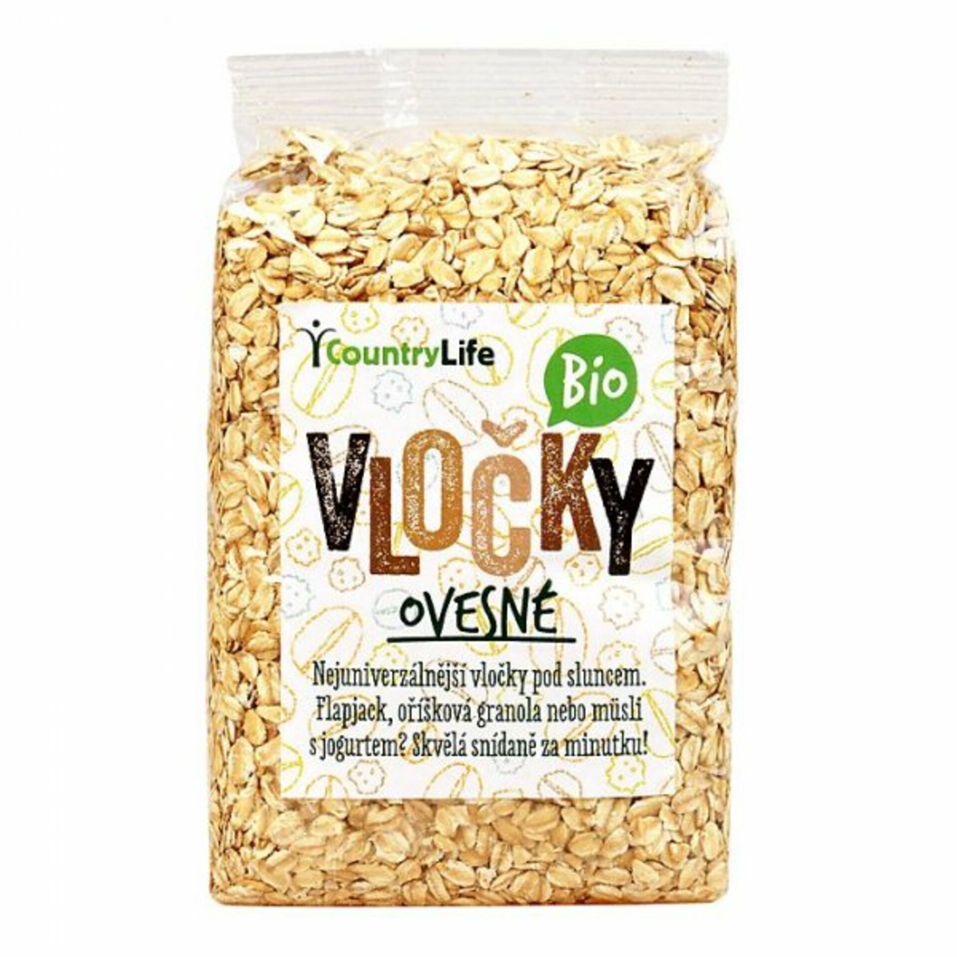 Country Life Vločky ovesné BIO 500 g expirace