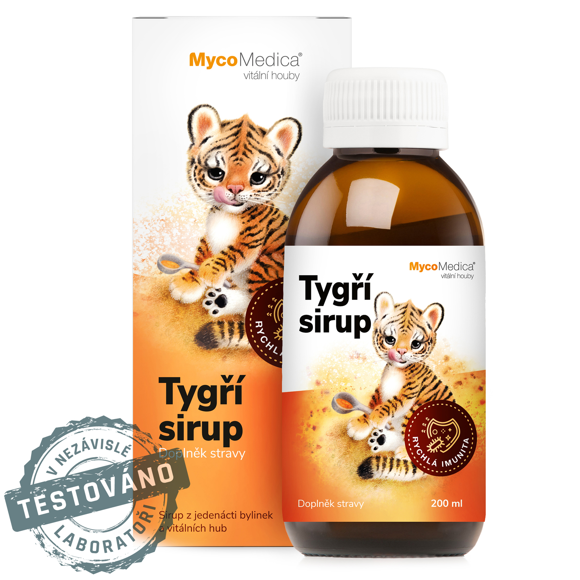 MycoMedica Tygří sirup 200 ml expirace