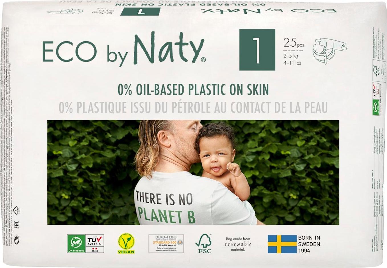 Eco by Naty Plenky Newborn 2-5 kg 25 ks