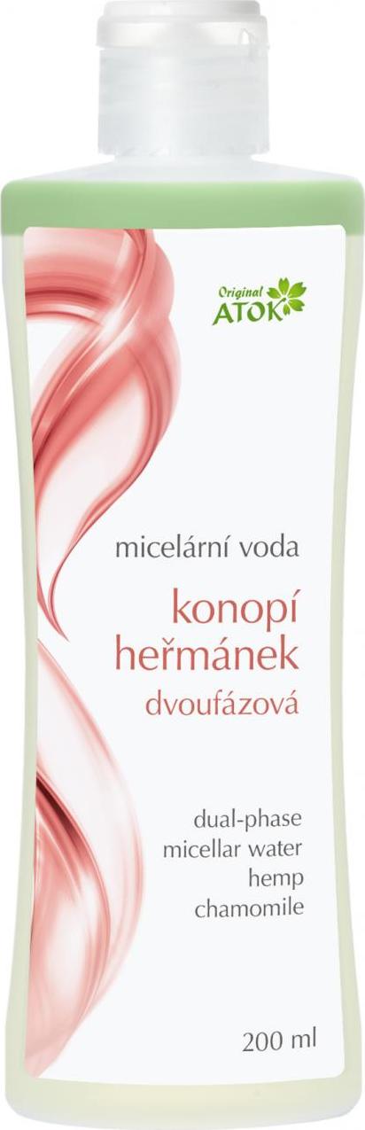 Original ATOK Micelární voda Konopí-heřmánek dvoufázová 200 ml