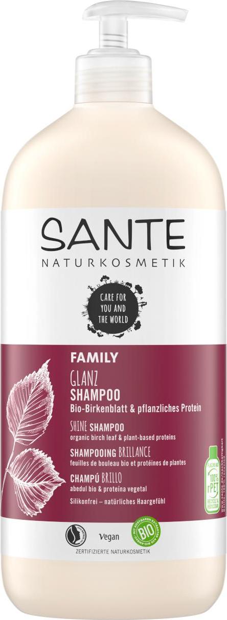 SANTE FAMILY Šampon na lesk Bio Březové lístky & Rostlinné proteiny 950 ml