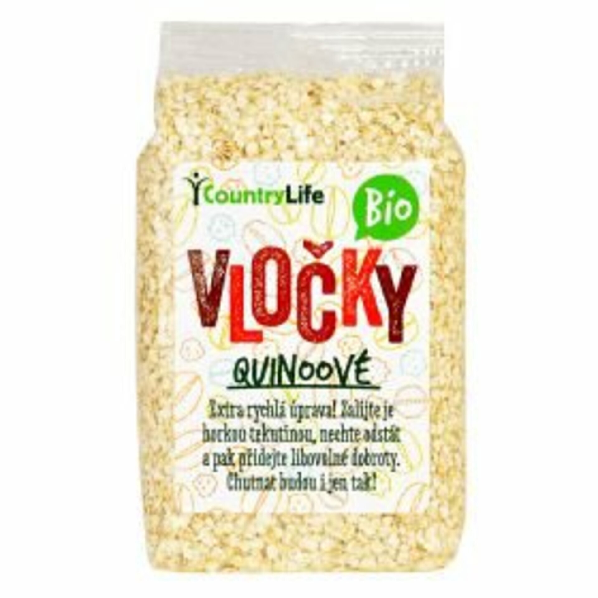 Country Life Vločky quinoové BIO 250 g expirace