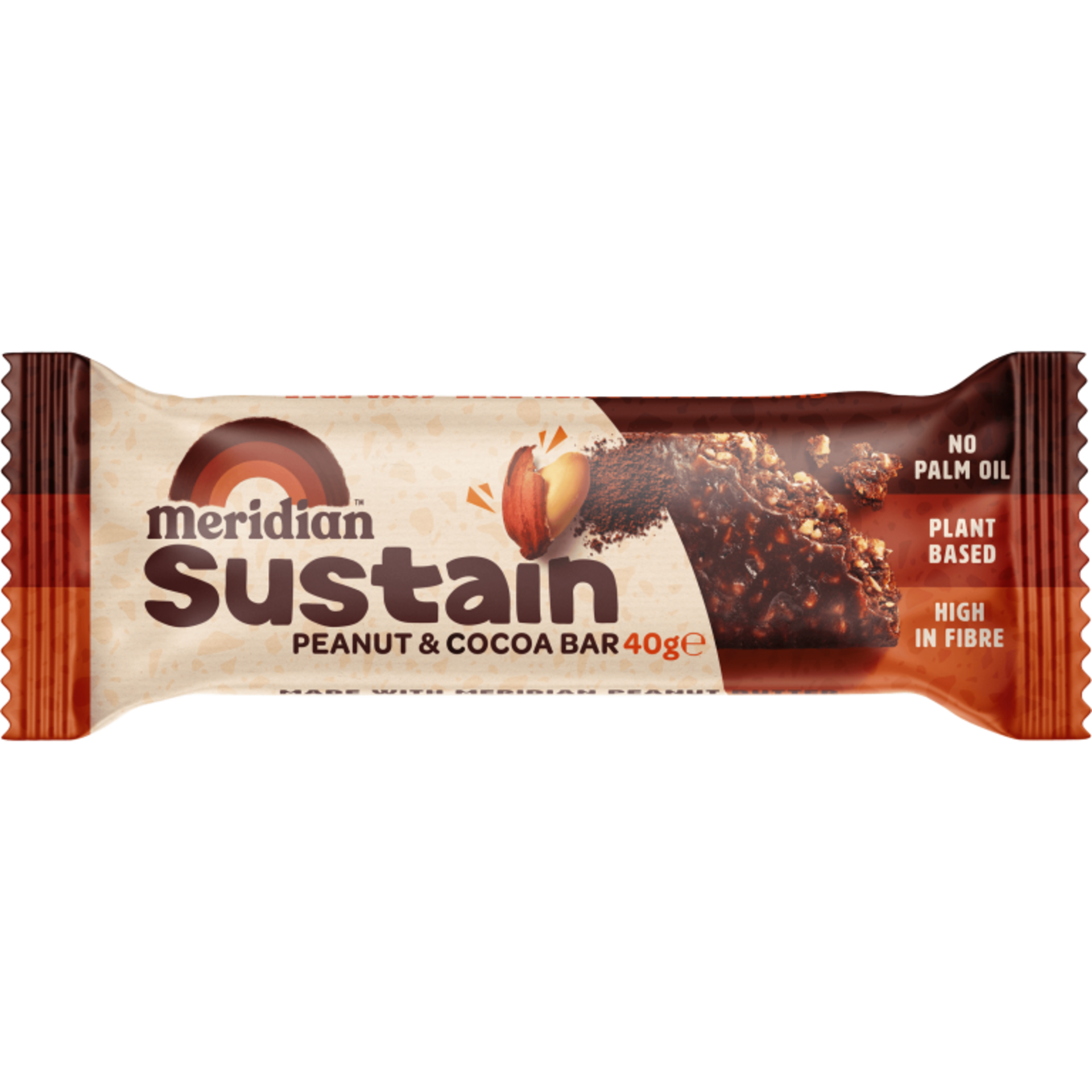 Meridian Peanut & Cocoa bar - arašídová tyčinka s kakaem 40 g expirace