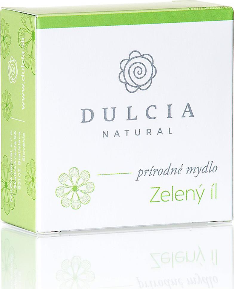 DULCIA natural Přírodní mýdlo zelený jíl 95 g