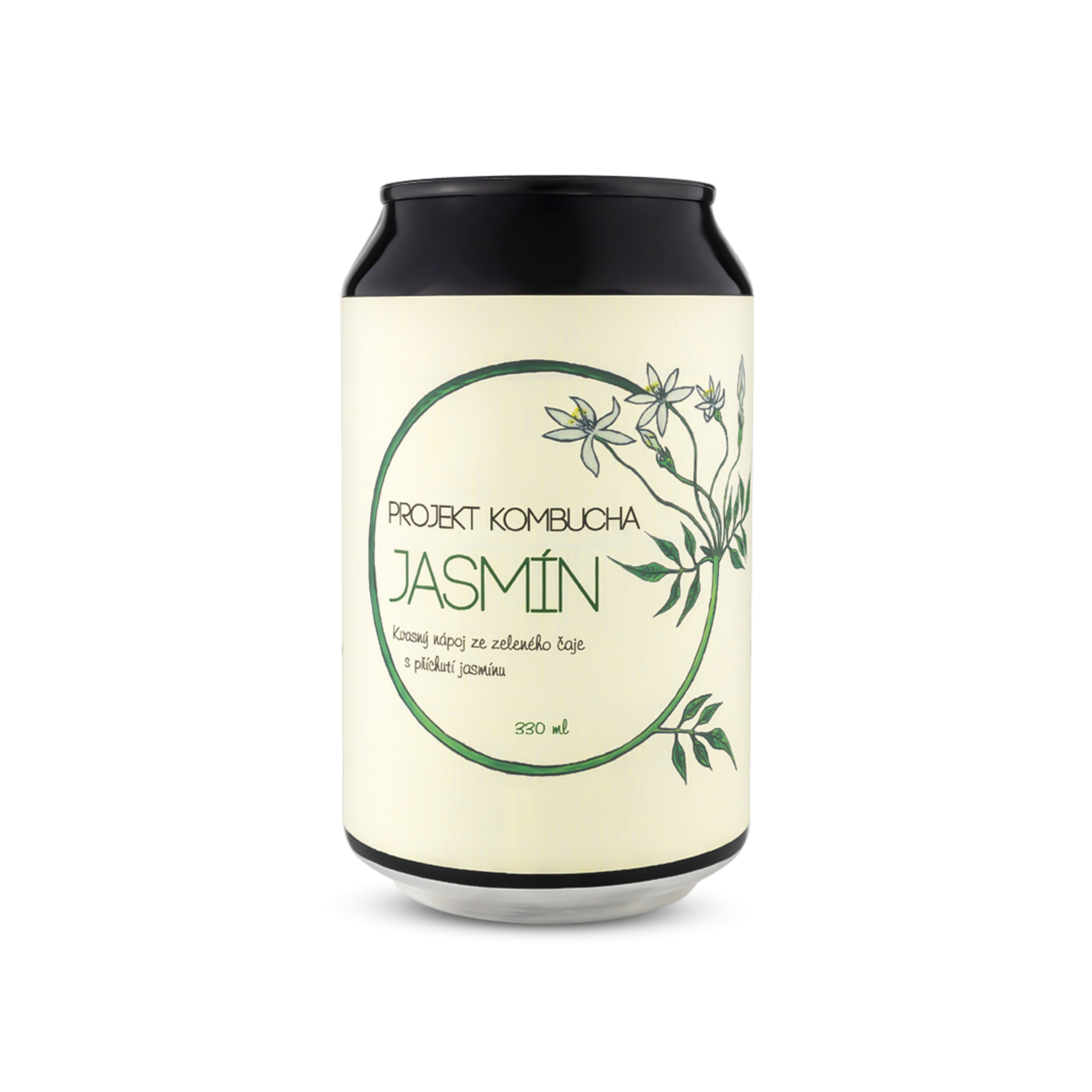 Projekt Kombucha Jasmín - plech 330 ml