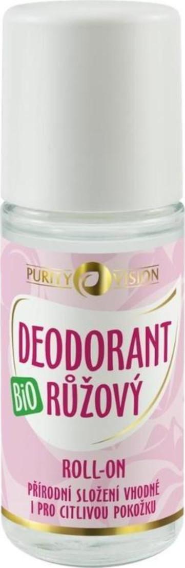 Purity Vision Bio Růžový Deodorant roll-on 50 ml