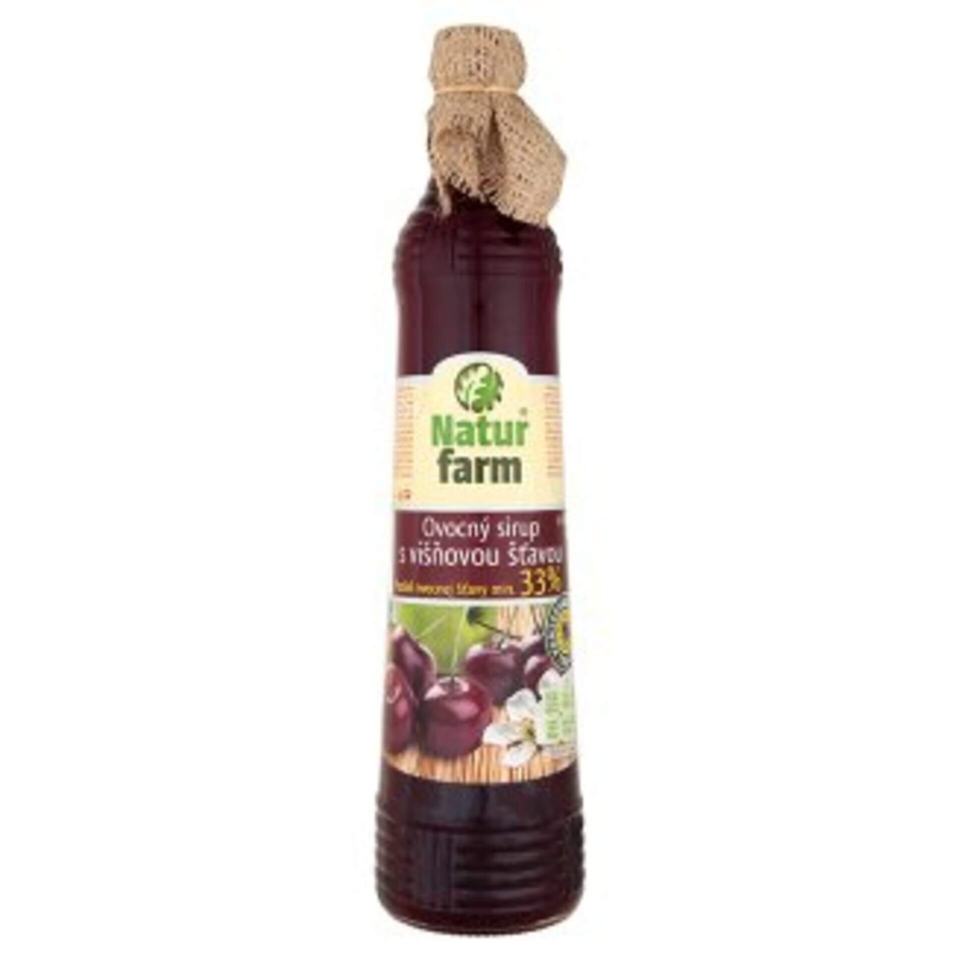 NaturFarm sirup višeň min. 33% 0