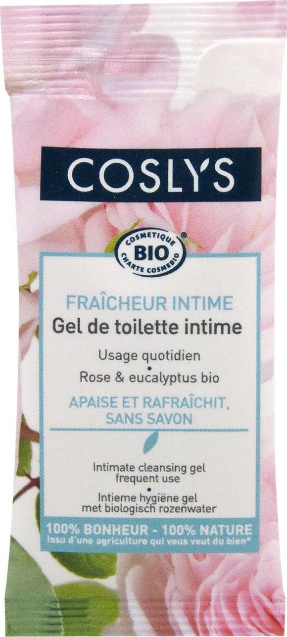 Coslys Intimní mycí gel s růžovou vodou 8 ml