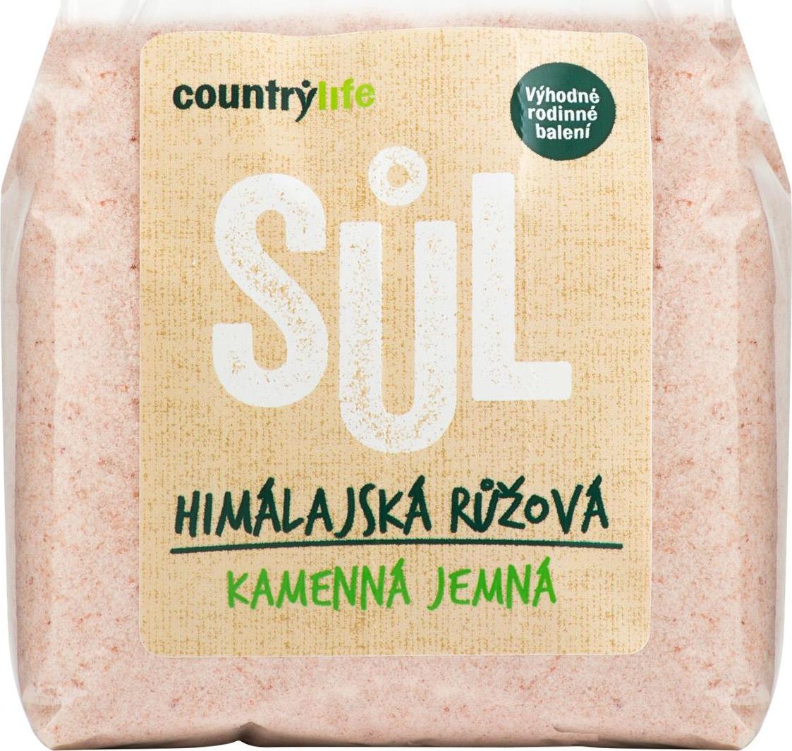 Country Life Sůl himálajská růžová jemná 1000 g