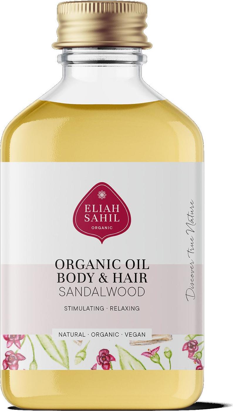 Eliah Sahil Organic Tělový a vlasový olej santalové dřevo 100 ml