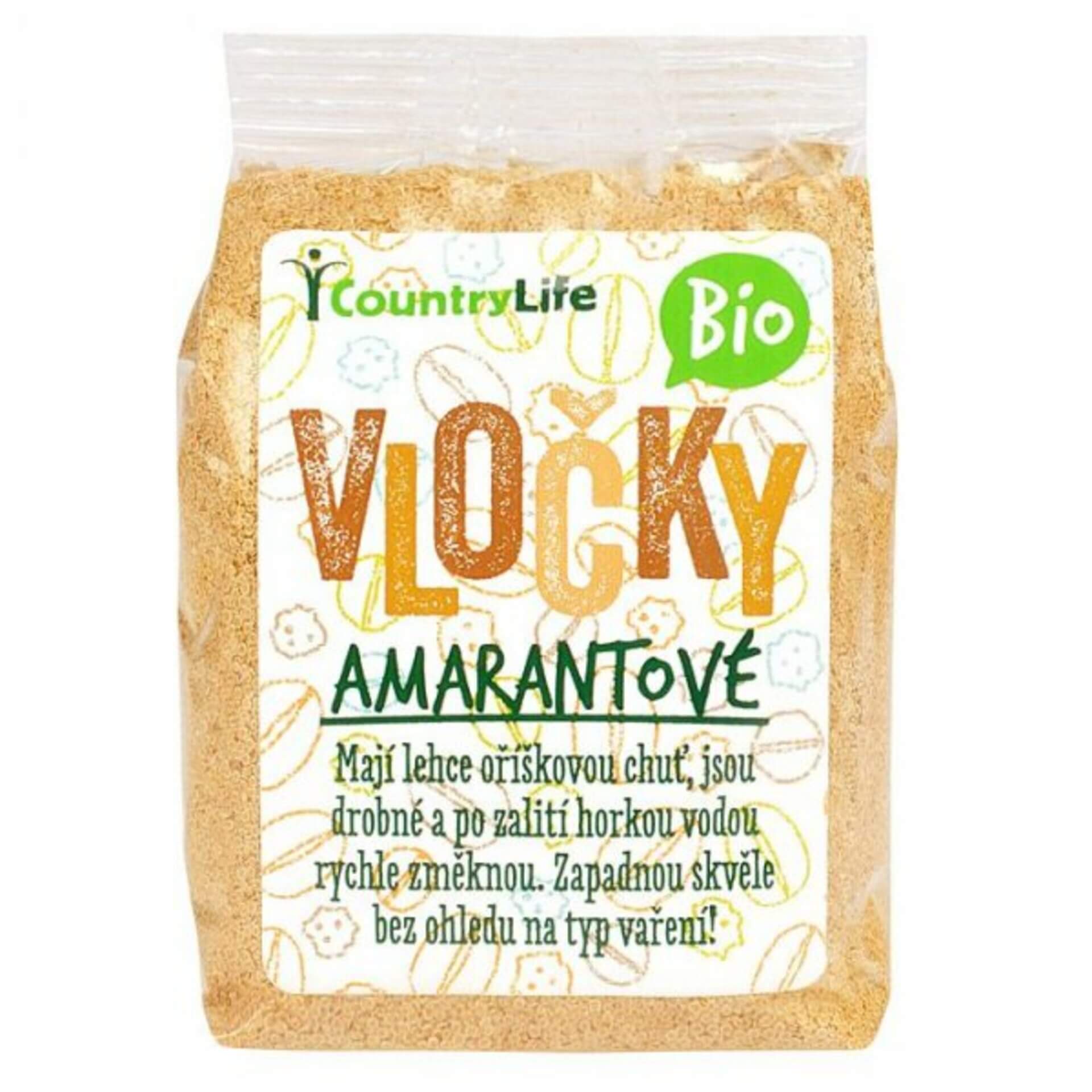 Country Life Vločky amarantové BIO 250 g expirace