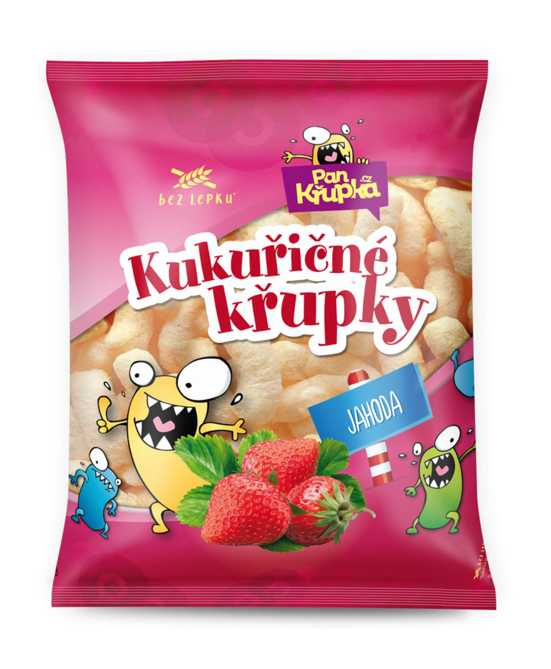 Rej Křupky kukuřičné jahodové 90 g expirace