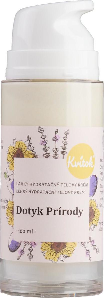 Kvitok Hydratační tělový krém - Dotyk přírody LEHKÝ 100ml