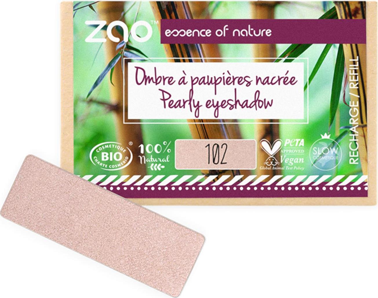 ZAO Perleťový oční stín 102 Beige rose náplň 1