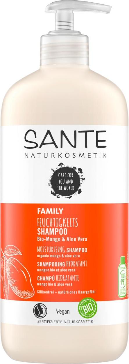 SANTE FAMILY Hydratační šampon Bio Mango & Aloe Vera 500 ml