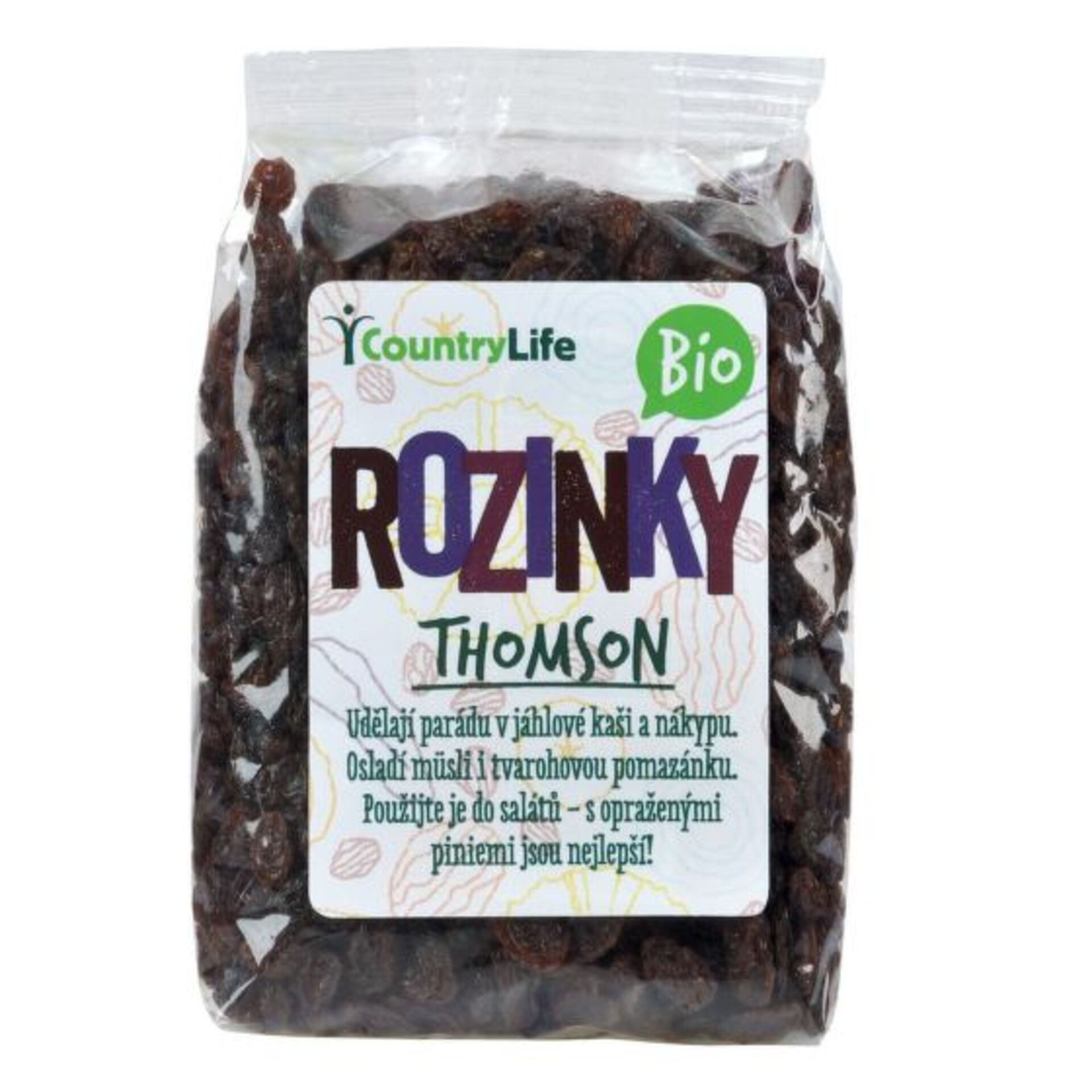 Country Life Rozinky Thomson BIO 500 g expirace