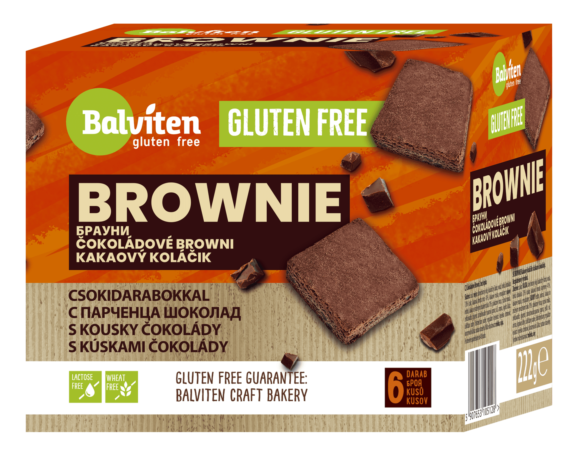 Balviten Brownie bez lepku krabička 222 g