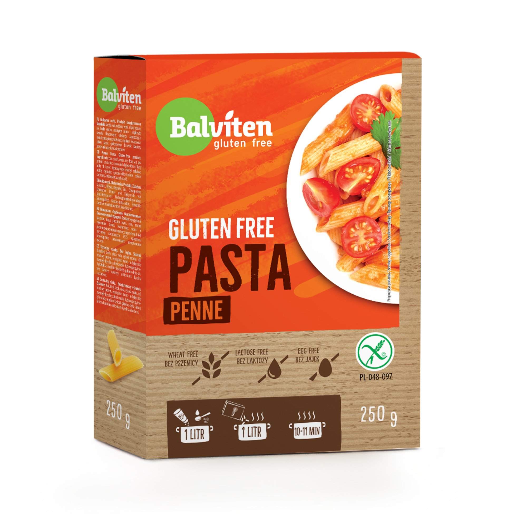 Balviten Penne těstoviny bez lepku 250 g