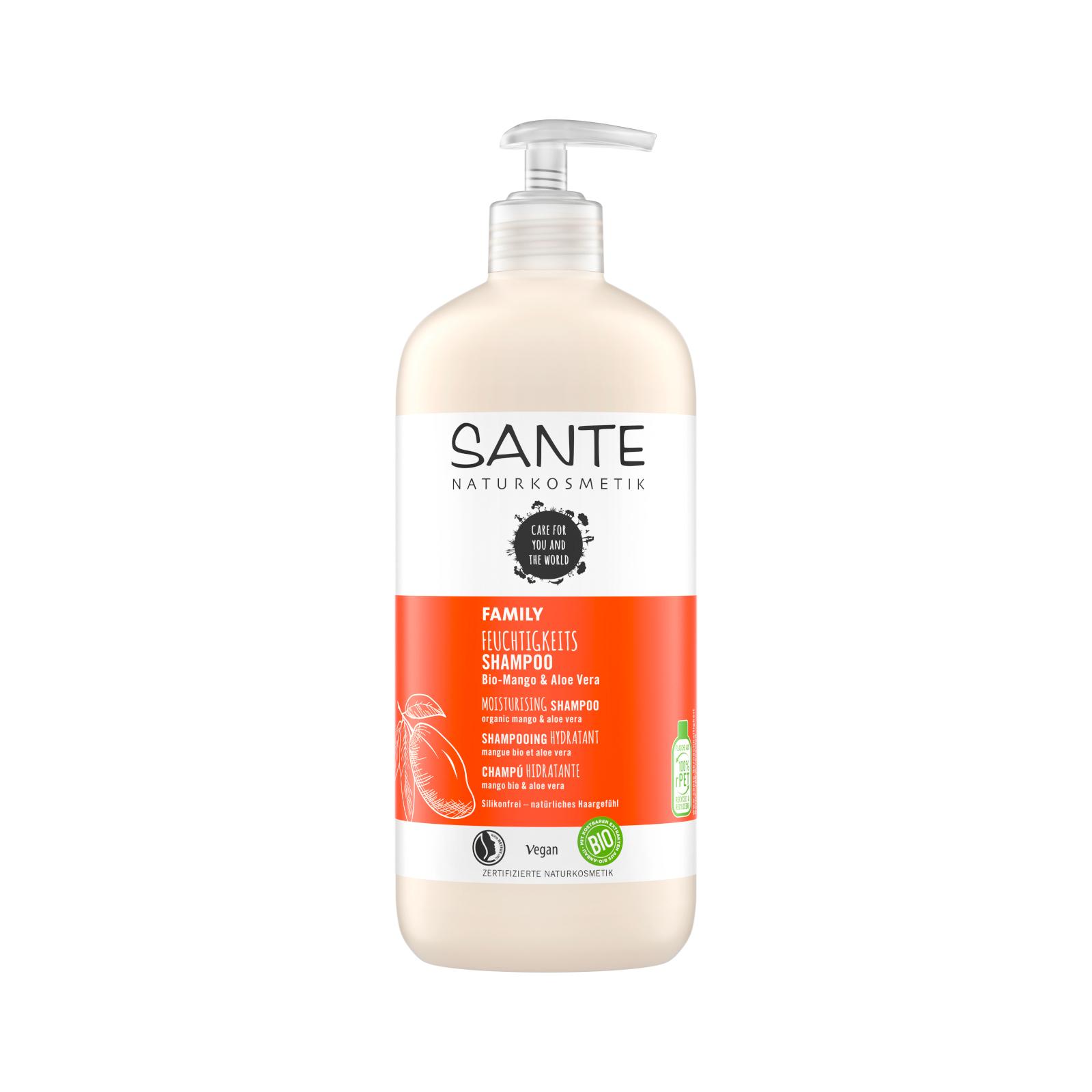 SANTE FAMILY Hydratační šampon Bio Mango & Aloe Vera 500 ml