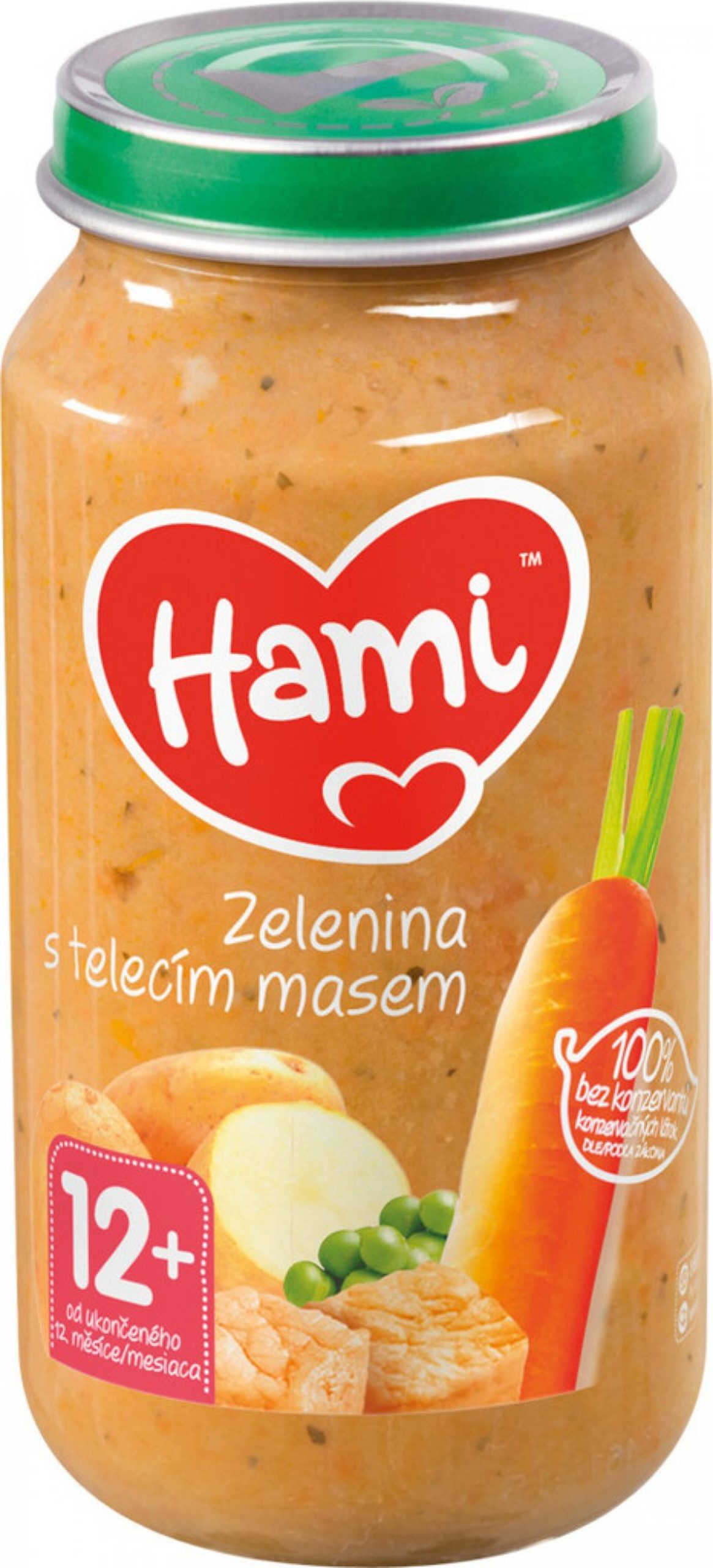 Hami Masozeleninový příkrm Zelenina s telecím masem 250 g